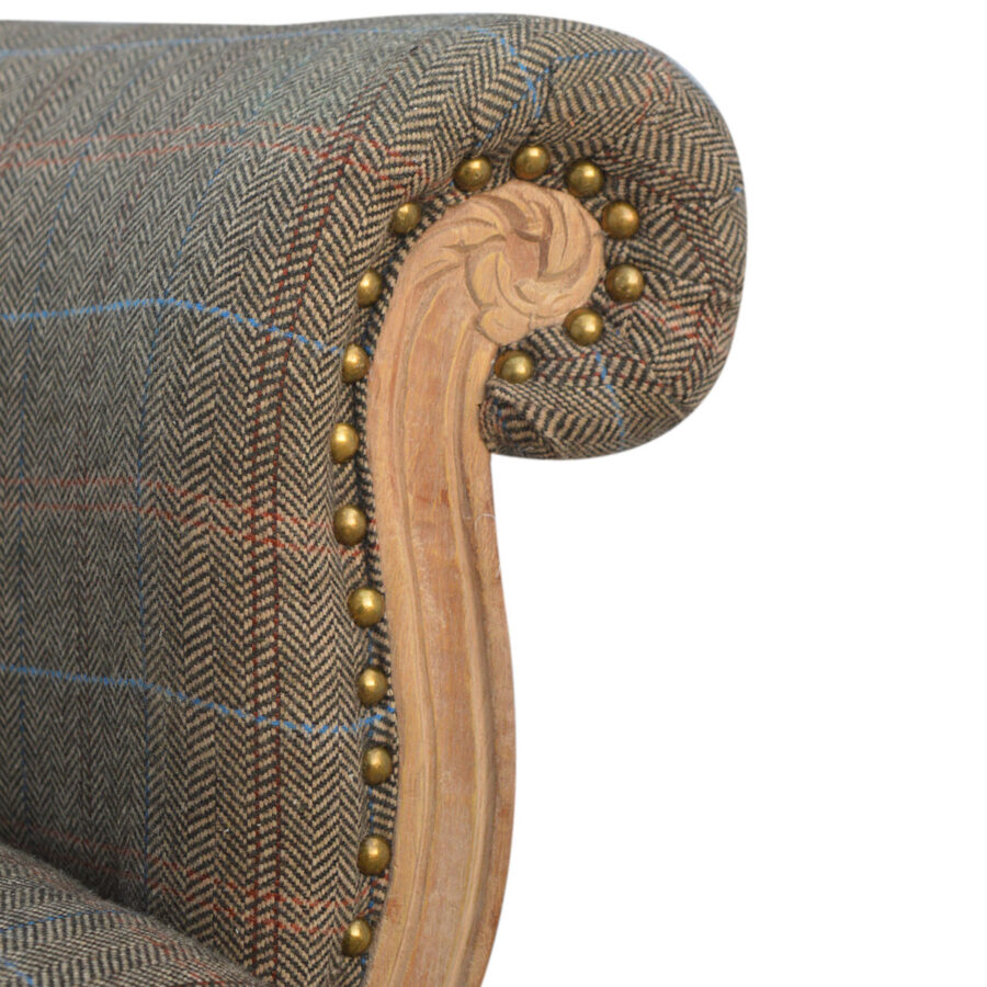 Petite Multi Tweed French Chair