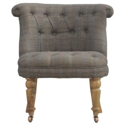 Petite Multi Tweed Accent Chair