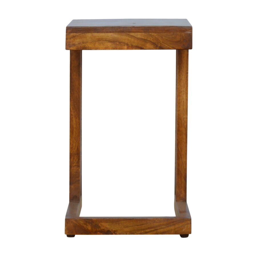 Chestnut Finish One-sided End Table