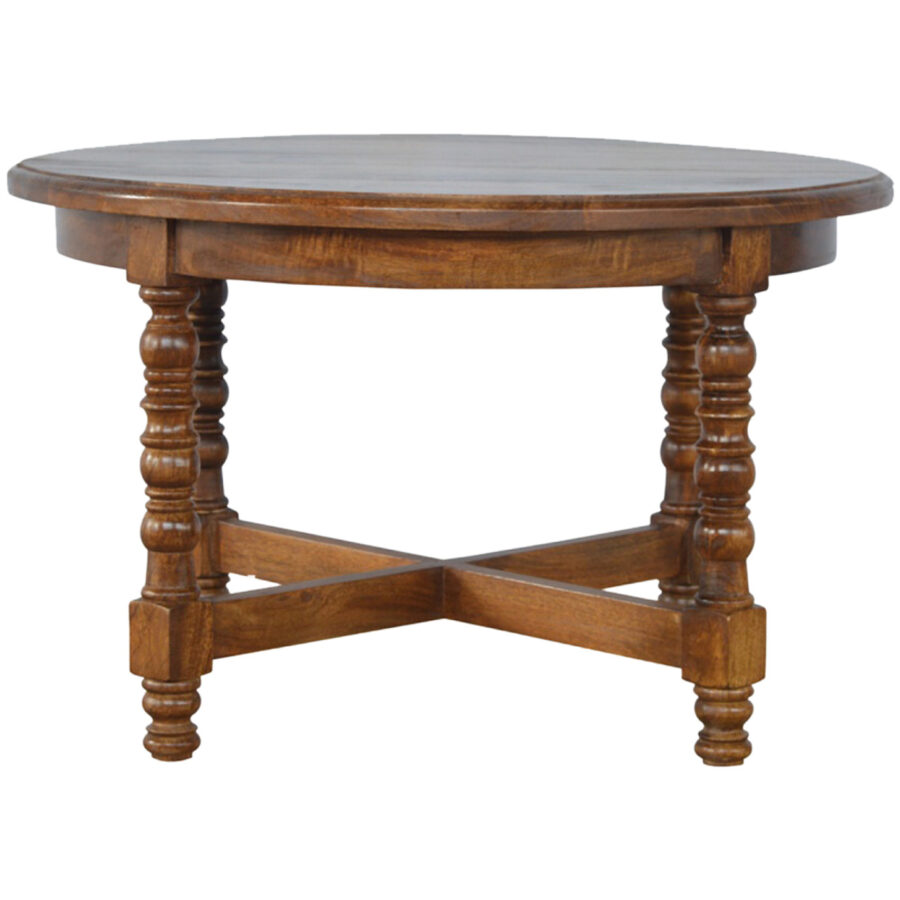 Mango Wood Occasional Round Side Table