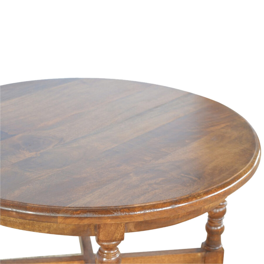 Mango Wood Occasional Round Side Table