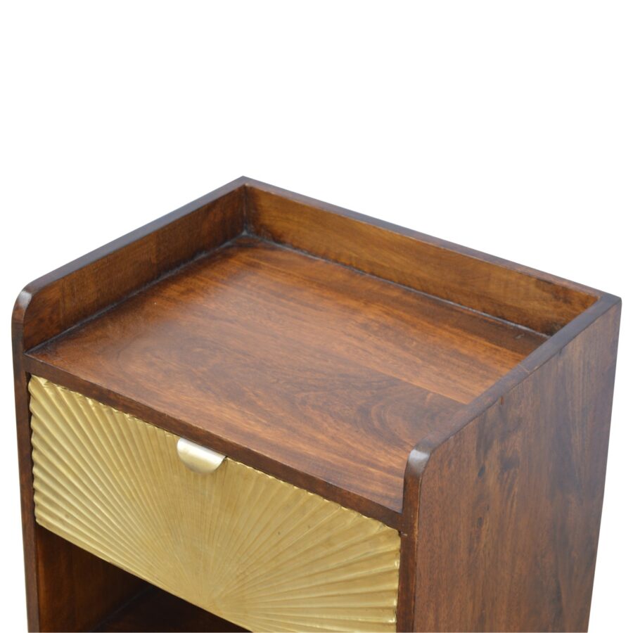 Manila Gold 1 Drawer Bedside