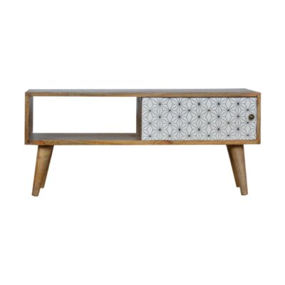 Geometric Sliding Door Media Unit