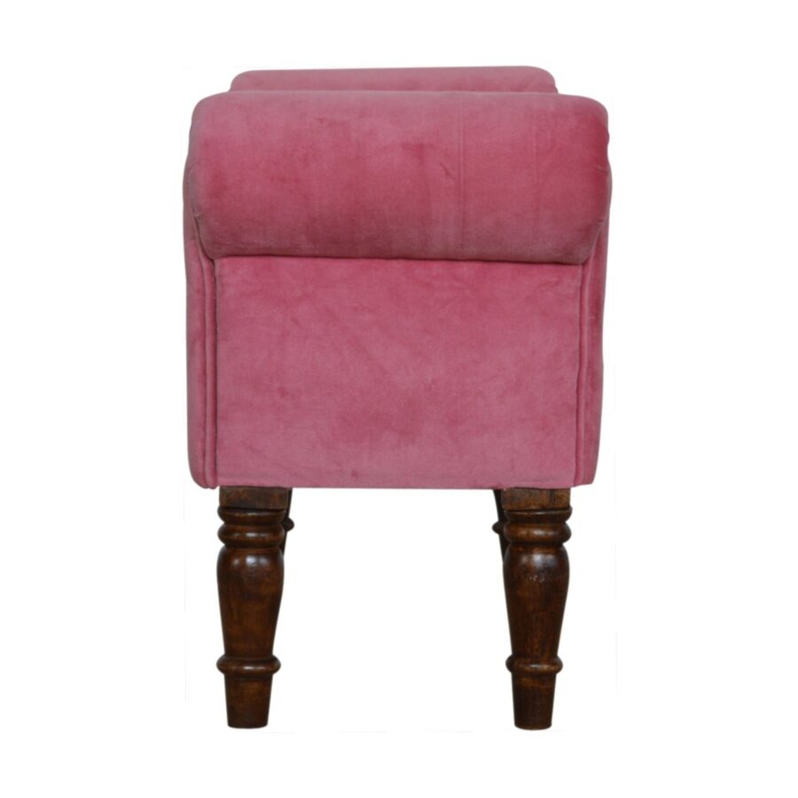 Pink Velvet Bench Pink Cotton Velvet Collection   Products In779 9 900x900 