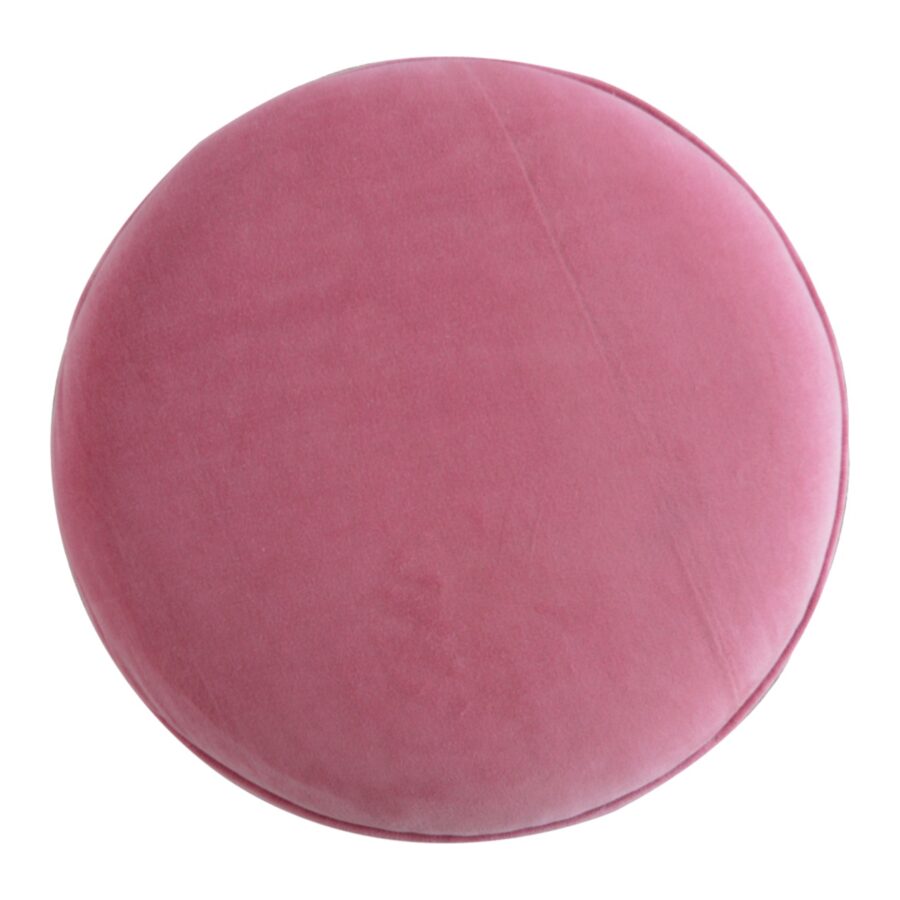 Pink Velvet Nordic Style Footstool