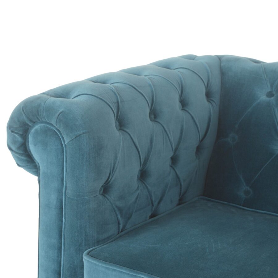 Teal Velvet Chesterfield Armchair – Artisan Furniture