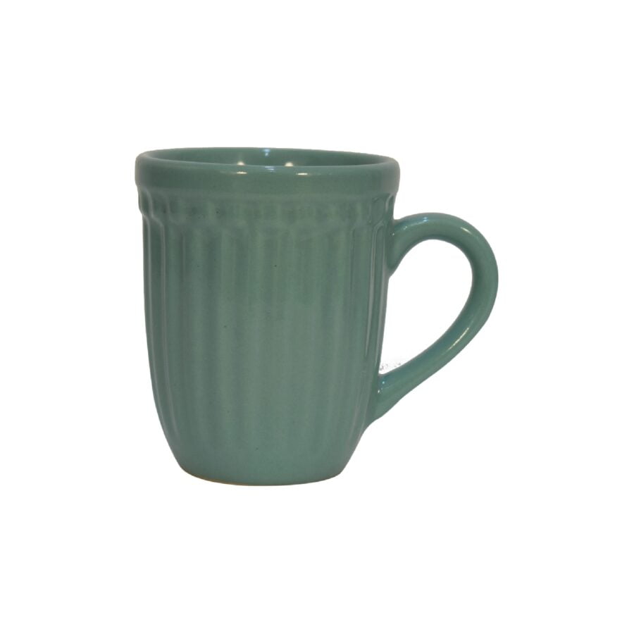 in3103 sea green ribbed mug set of 4