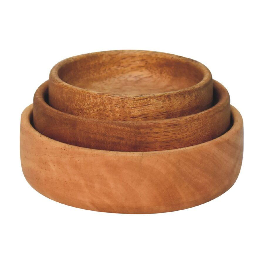 in3346 solid wood fruit bowl set of 3