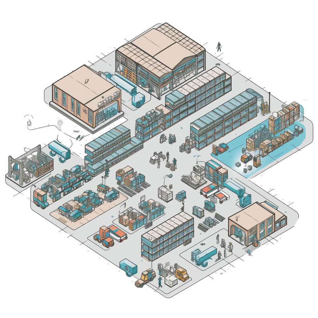 b2b ecommerce model Graphic representation of the Business to Business e-commerce model.