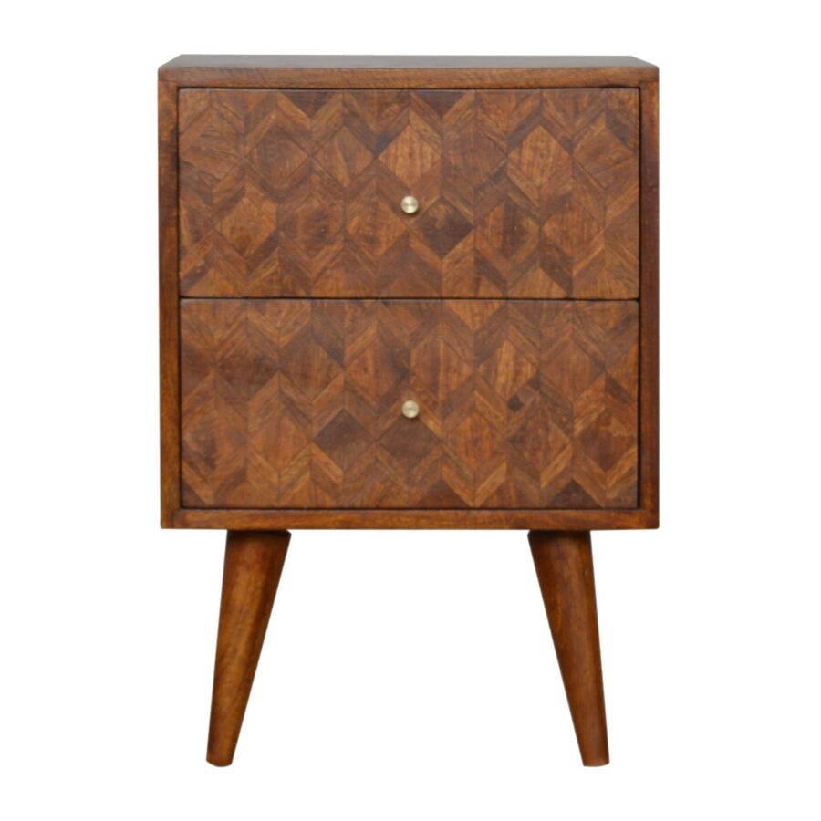 in1006 assorted chestnut bedside