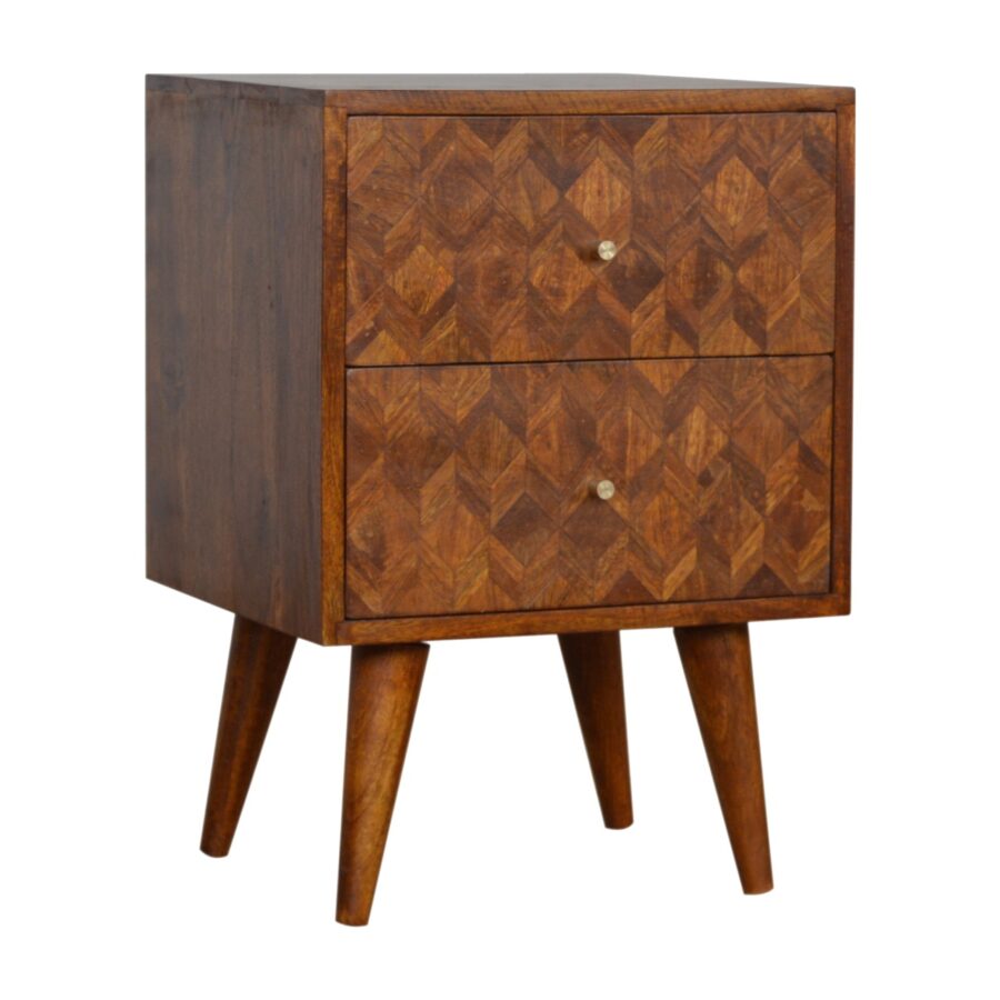 in1006 assorted chestnut bedside