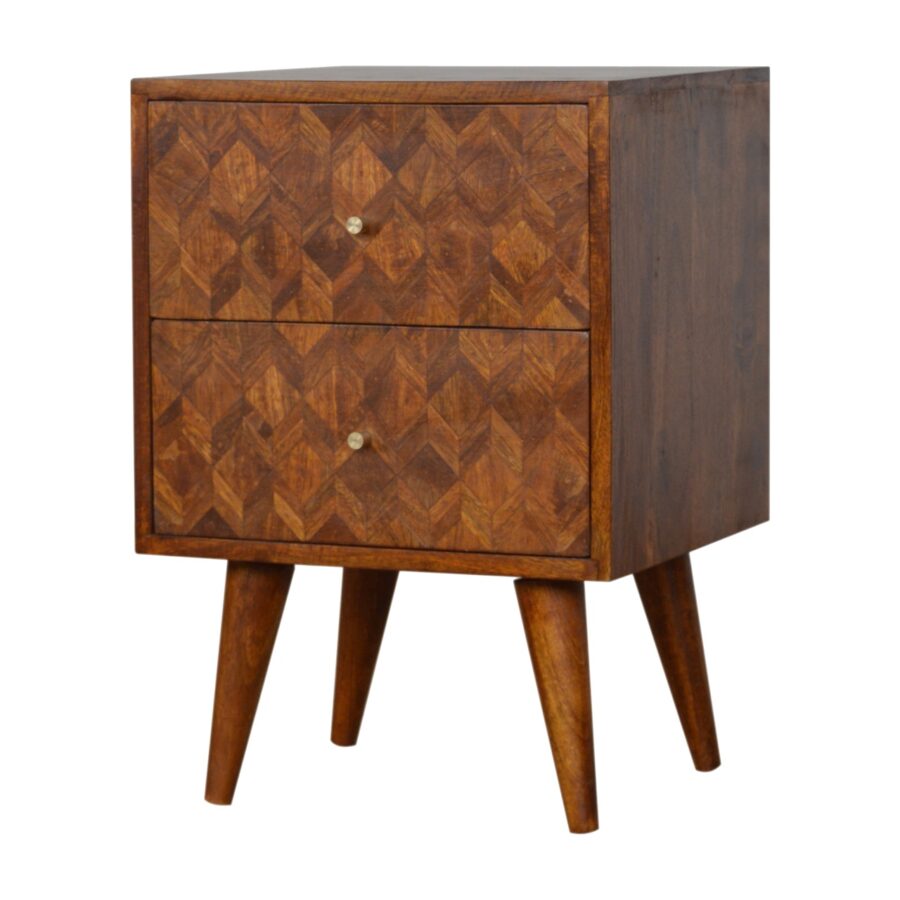 in1006 assorted chestnut bedside