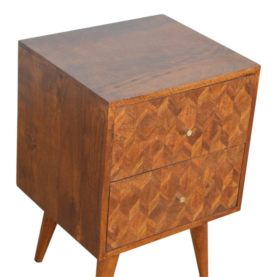 in1006 assorted chestnut bedside