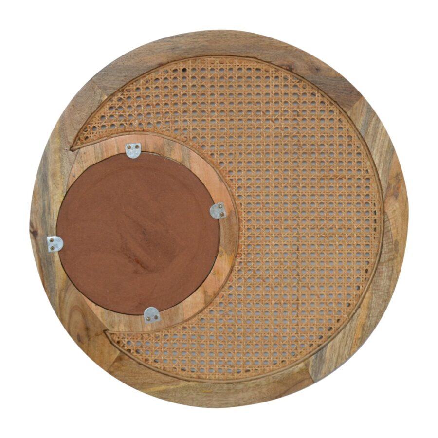 in1137 round woven mirror