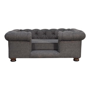 in1590 battleship tweed deep button pet sofa bed