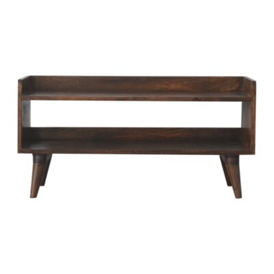 in2107 nordic walnut finish storage bench