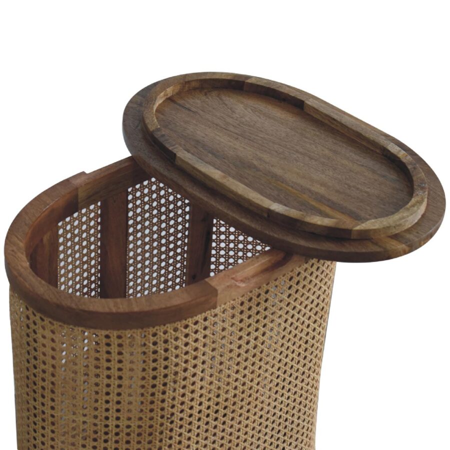 in3461 rattan lid up storage stool