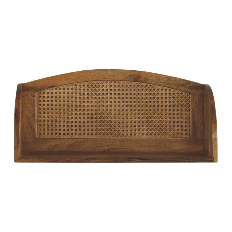 in3462 rattan open wall mounted shelf