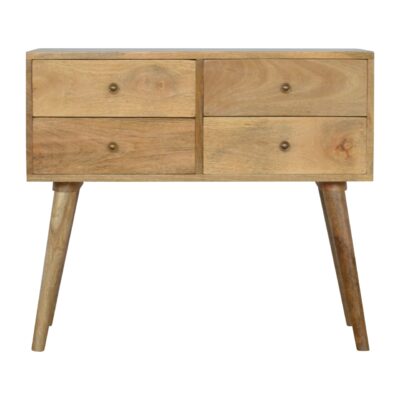 in364 nordic style console table with 4 drawers