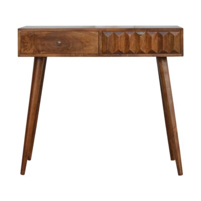 in694 chestnut prism console table