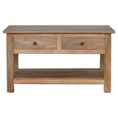 country style coffee table with 4 drawers