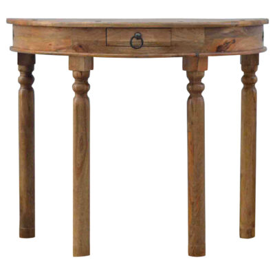 serpentine console table