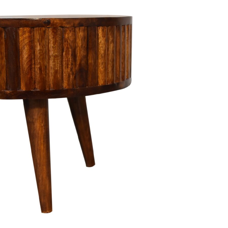 in3553 stripe chestnut coffee table