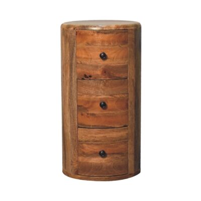 in3603 oak ish drum chest